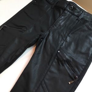 WHBM- Black Coated Skinny Jeans